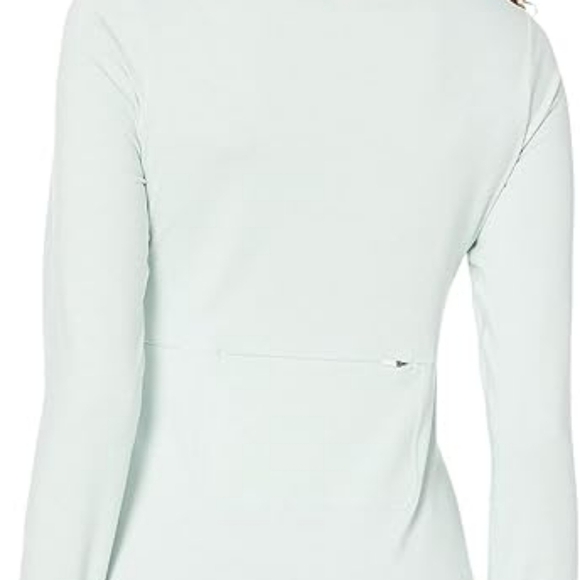 Prana Ice Flow Pullover Long Sleeve Sage Green Athletic Top with Thumb Holes XL - Picture 2 of 7